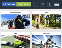 Tablet Screenshot of legendsport.cz